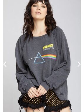 Recycled Karma Pink Floyd Money Oversized Fleece Sweatshirt